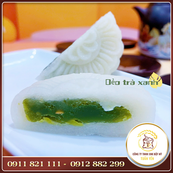 Bánh trung thu dẻo nhân trà xanh	